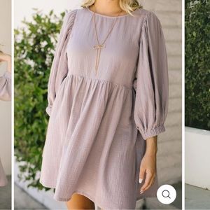NWOT - Morning Lavender babydoll dress - XS